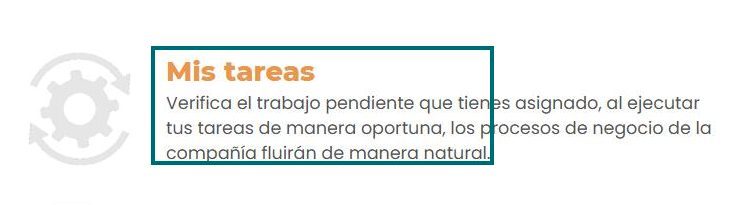 Bloque «Mis tareas» en la pantalla de inicio de Dodo DOCS.