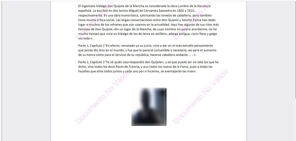 Foto facial capturada, tal como queda en el documento firmado.